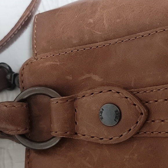 Authentic Excellent Condition Frye Leather Handbag Melissa Mini Tote Bag DB0250 - Picture 4 of 17